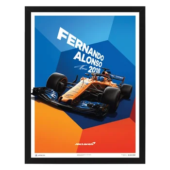 

Poster in the frame McLaren - Fernando alonso-mcl33-2018, 32x42 cm