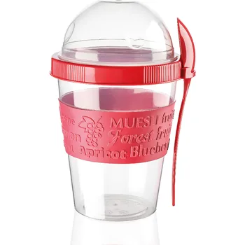 

Titiz Take'n Go Covered Yoghurt Bowl Red