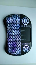 Air-Mouse Touchpad Tv-Box Remote-Control Russian Backlit I8 Mini Wireless-Keyboard Android