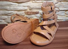 Sandalias de fondo suave para niñas, zapatos de princesas pequeñas, novedad de verano, zapatos romanos altos para bebés, zapatos de playa Princesa, zapatillas para niños