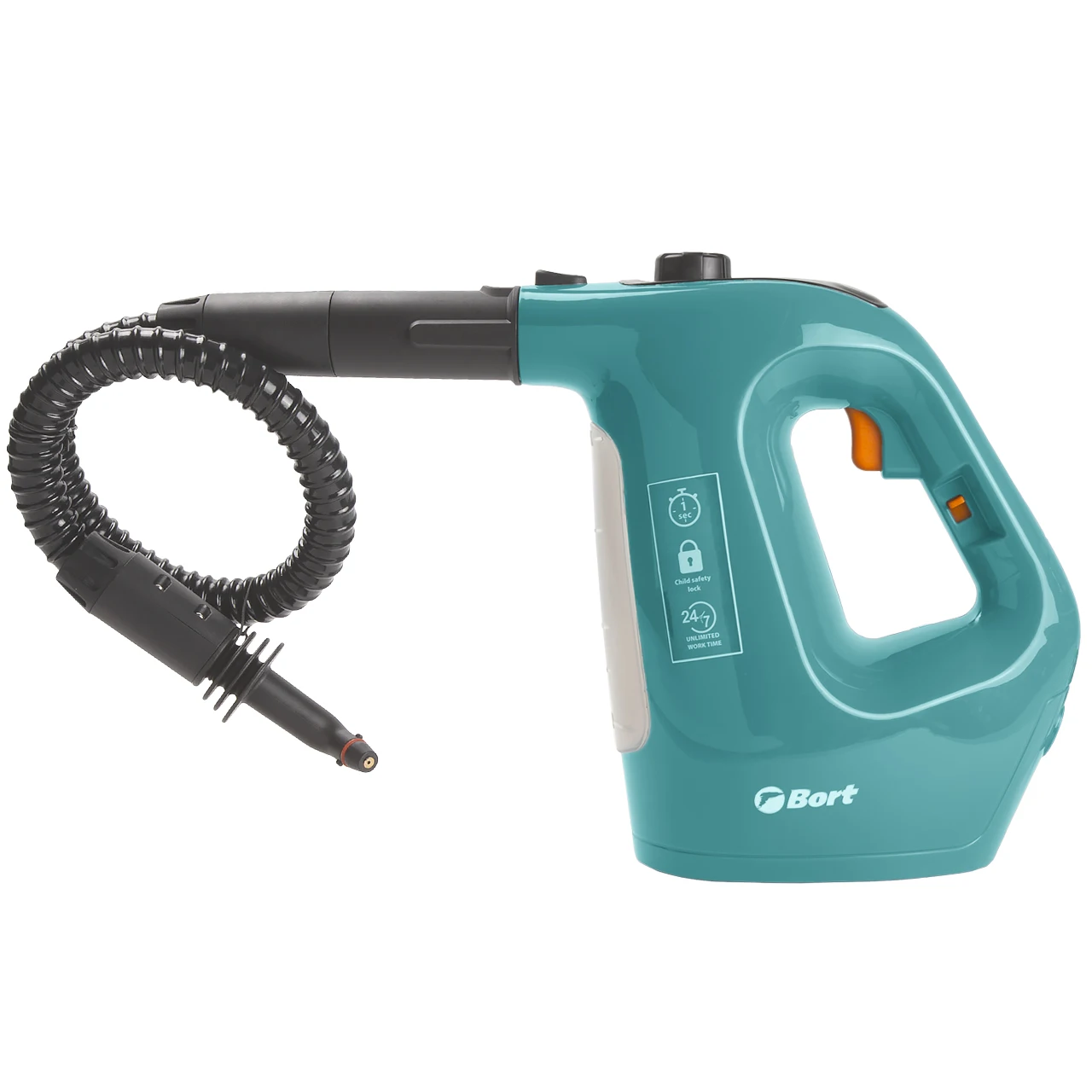 Пароочиститель Bort BDR-1500-RR (мощность 1500 Вт,  давление до 3 бар, температура пара 133 градуса)