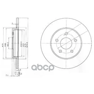 Тормозной Диск(В Упаковке 2 Шт Цена За 1 Шт) Delphi арт. BG3663