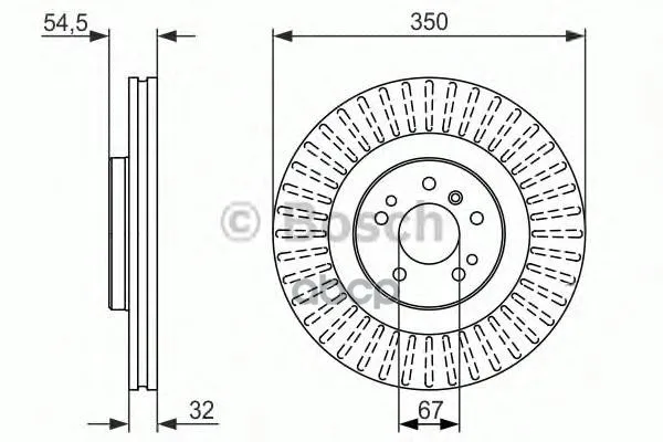 Тормозной Диск Передний 0986479329 Bosch арт. 0986479329