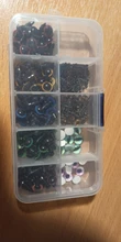 Ojos de seguridad de animales para juguetes, caja de accesorios de plástico de colores variados de 8mm, 10mm, 12mm, 100 Uds.