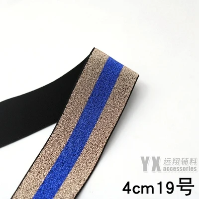 4 см широкая модная полоса эластичная лента для DIY сумки для одежды 5 метров Швейные аксессуары - Цвет: Color