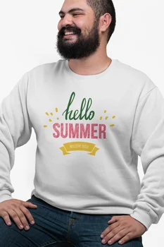 

Angemiel Wear Hello Summer White Men 'S Sweatshirt