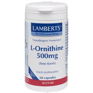 

ORNITHINE 500 MG 60 CHAP LAMBERTS