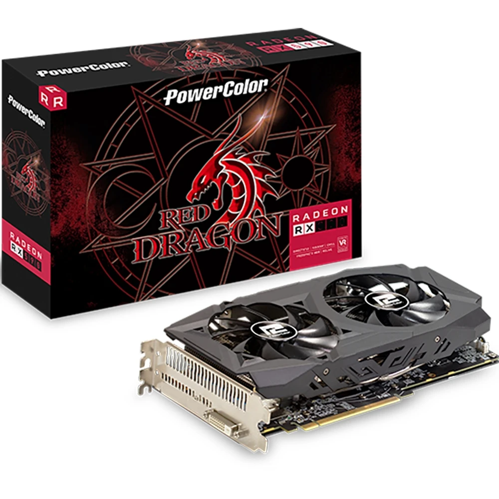 Видеокарта PowerColor Red Dragon AMD Radeon RX 580 1350MHz 8192MB 8000MHz 256 bit RTL [AXRX 8GBD5-DHD/OCR] | Компьютеры и