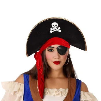 

Pirate hat black red 113904