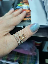 FDLK-Conjunto de anillos de boda elegantes para mujer, joyería de compromiso con brillante intenso, anillo de circón para mujer, 2 uds.