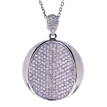 

Sterling silver Pendant 925mls & zircons