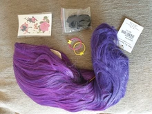 MSIWIGS mujer púrpura 22 colores Cosplay peluca ondulado corto sintético resistente al calor de pelo Rosa Rubio Ombre porque peluca