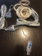 Cable de extensión de alimentación estándar, 3M, 110V, 220V, para guirnaldas de luces LED, tira de luces festivas