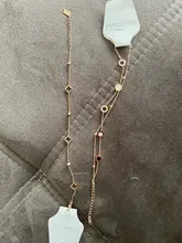 JeeMango de acero inoxidable Flor de cristal CZ colgante de planta pulseras para las mujeres cadena de oro rosa y pulsera de enlace pulsera JB19114