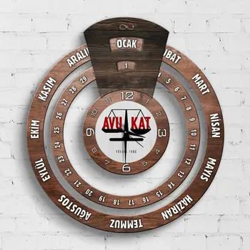 

Personalized Professional Attorney Infinite Mayan Calendar Wooden Wall Clock-4