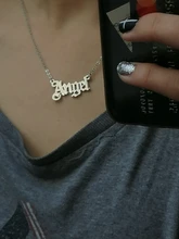 Collar de Ángel para mujer y niña, colgante de fuente antigua inglesa, gargantilla de cadena con letras, joyería de aleación con estilo