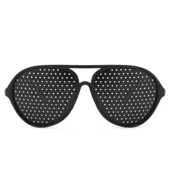 

Black Eyesight Improvement Care Exercise Eyewear Glasses Training Cycling Eyewear Pin Small Hole Sunglass Camping Eyeglasses