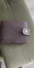 MISFITS-cartera corta de piel de vaca para hombre, bolso pequeño de piel de vaca 100% genuino, con monedero, tarjetero