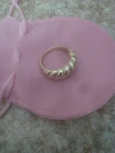 Anillos irregulares de croissant para mujer, Anillos geométricos circulares gruesas con texturas minimalistas, joyería 2021