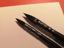 1 pincel de acuarela de artista estilo francés pinceles de pintura puntiagudos para pintura a mano pincel de pintura de Color agua suministros de arte