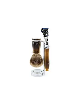 

Set shaving razor Fusion®, Edwin Jagger horn Holder & Brush