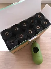 Pet-Poop-Bag Waste-Bags Pick-Up-Dispenser Degradable Dog-Walking-Supplies Cat for Rounded