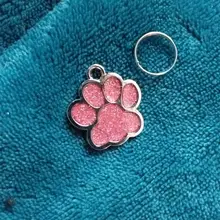 Pendant Pet-Accessories Engraved Dog-Cat-Tags Name-Collar Dog Puppy Paw Personalized