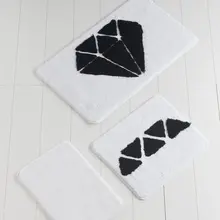 Коврик для ванной | коврик для ванной нескользящие Противоскользящие коврики алмазные белые 3л набор 60X100 cm-50X60 Cm-40X60 см