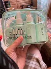 10 unid/set viaje Mini de cosméticos de maquillaje de la cara crema botellas de plástico vacía transparente maquillaje contenedor accesorios de viaje