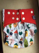 Elinfant-pañal de tela de malla de café transpirable, impermeable, reutilizable, pañal de tela para bebé