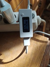 Amperímetro de cola blanca de KCX-017 con pantalla LCD, medidor de Monitor de capacidad de corriente de voltaje Mini USB, Detector de 3V-7V, medidor de corriente móvil