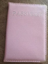 Funda de pasaporte de piel sintética para mujer, cubierta bonita para pasaporte, color rosa