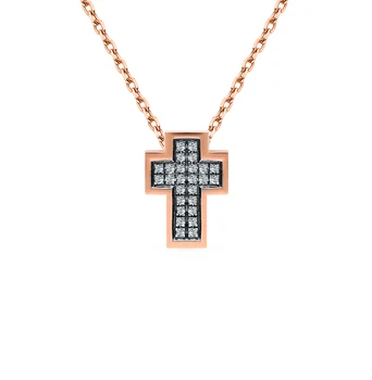 

Gold pendant with diamonds sunlight sample 585