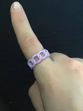 Anillos de cadena geométricos pintados a mano para mujer, joyería de anillos abiertos irregulares Multicolor, aceite de caramelo, nueva moda 2021