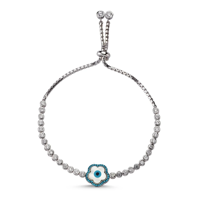 Серебро 925 пробы жемчуг Papatyalı водотока Лифт браслет