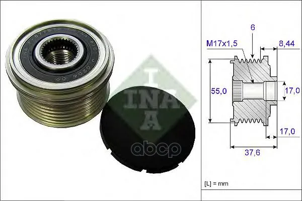 Шкив Генератора Ina 535024610 Ina арт. 535024610