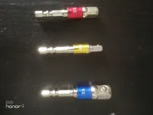 3 uds taladro adaptador taladro de impacto de brocas Bar adaptador de enchufe 1/4, 3/8 tamaño 1/2 vástago hexagonal de cabeza cuadrada de la broca
