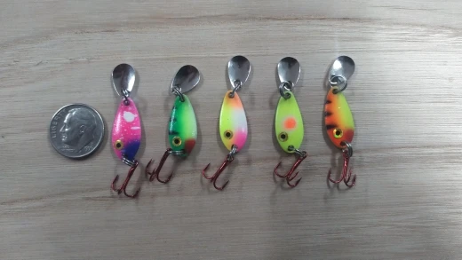 Jerry Draco 50pcs 2.5g 3.5g 4.5g micro spoons fishing lure unpainted blank  area trout spoons spinner bait pesca blinkers - Price history & Review, AliExpress Seller - Jerry Official Store