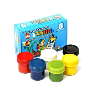 

Gouache in the set of 6 colors