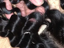 Rosabeauty-mechones de ondas profundas de 28 y 30 pulgadas, cabello humano peruano Remy con cierre de encaje, rizos con agua, 5x5
