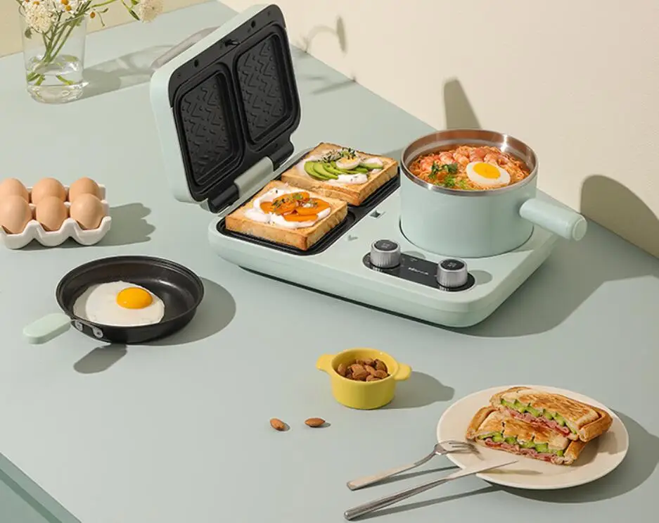 Bear home Toaster Breakfast Maker Toaster Sandwich Maker Electric Baking Pan household Electric Hot Pot Steamer Pancake