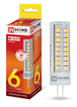 

LED lamp LED-JCD-VC W 6 V G4 3000 540Лм IN HOME