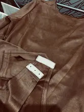 FSDA-Body de manga larga con cuello redondo para mujer, Top Sexy de ante para otoño e invierno, Top informal de color caqui, Mono para señora, ropa de calle 2020