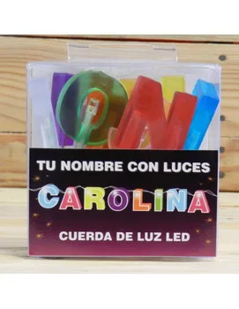 

NAME WITH LED LIGHTS CAROLINA