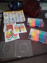 Cuentas de hama para manualidades puzle de 2,6mm, abalorios de hierro de 5mm en 24 / 72 colores, cuentas educativas, 100%, garantía de calidad