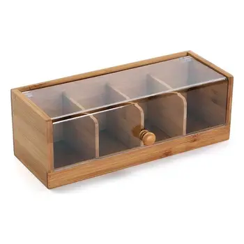 

Box with compartments Wood (13 x 10 x 28,8 cm)