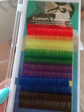 Marca 0,1 C D mezcla individual Pestaña De Colores Natural Color Caramelo Suave falso de extensión de pestañas maquillaje de ojos pestañas falsas coloridas