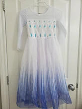 Snow Girls Dress Princess Costume Halloween Carnival Children Dress up Kids Dresses 