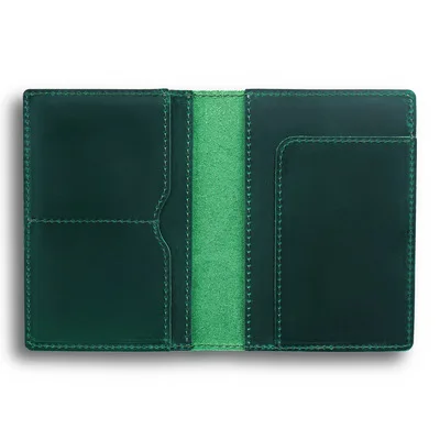 SIKU мужской кожаный чехол для паспорта ручной работы держатель для карт известный бренд Обложка для паспорта - Цвет: Green