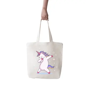 

Angemiel Bag Big Air Unicorn Picture Shopping Beach Tote Bag